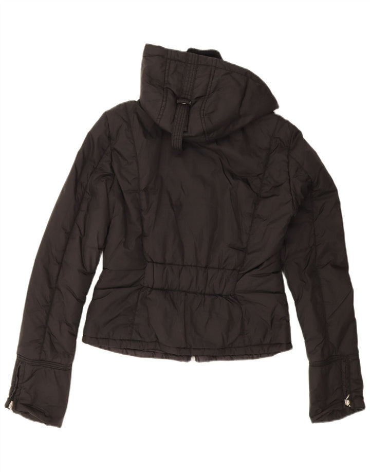 Max & Co. Womens Hooded Padded Jacket UK 12 Medium Black Polyamide