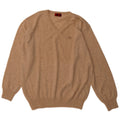 KAPPA Mens V-Neck Jumper Sweater XL Beige Lambswool