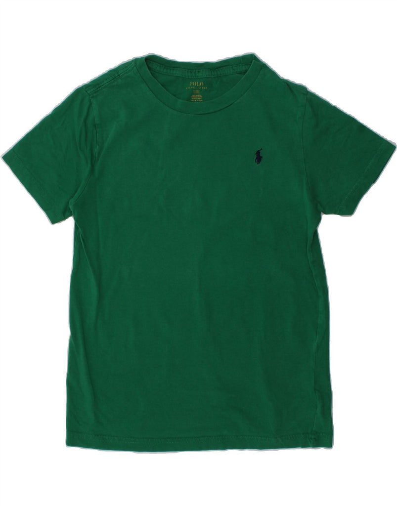 POLO RALPH LAUREN Boys T-Shirt Top 6-7 Years Green Cotton | Vintage Polo Ralph Lauren | Thrift | Second-Hand Polo Ralph Lauren | Used Clothing | Messina Hembry 