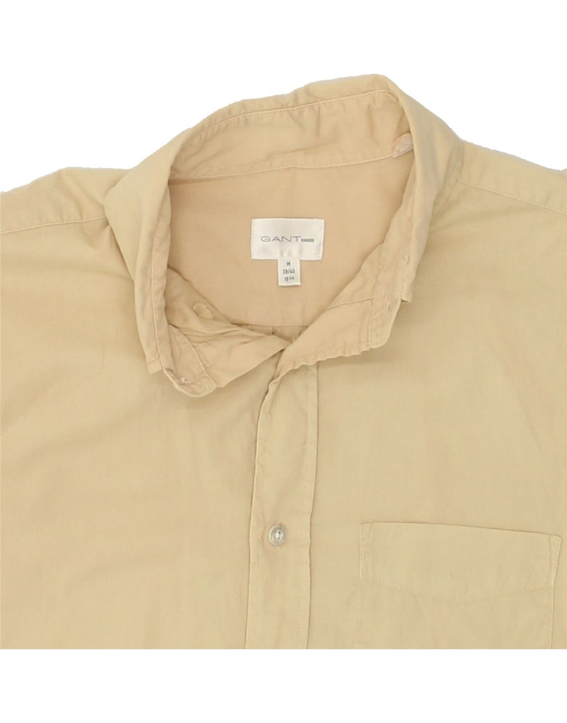 GANT Mens Shirt Size 39 40 Medium Beige Cotton | Vintage Gant | Thrift | Second-Hand Gant | Used Clothing | Messina Hembry 