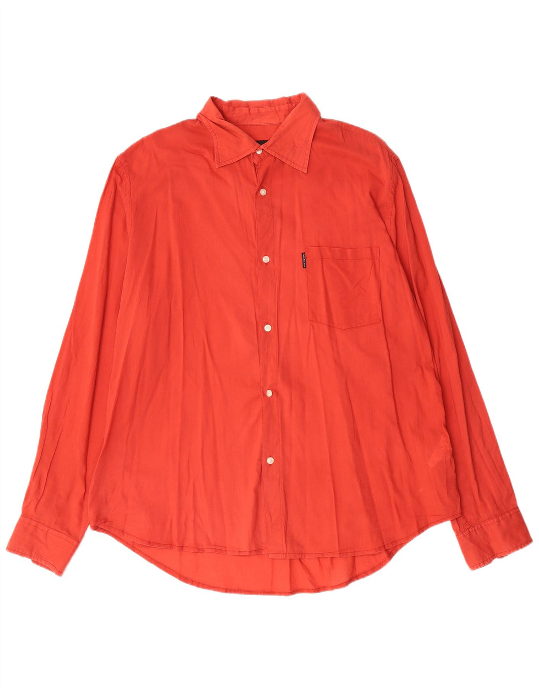 Calvin Klein Jeans Mens Shirt 2XL Red Cotton