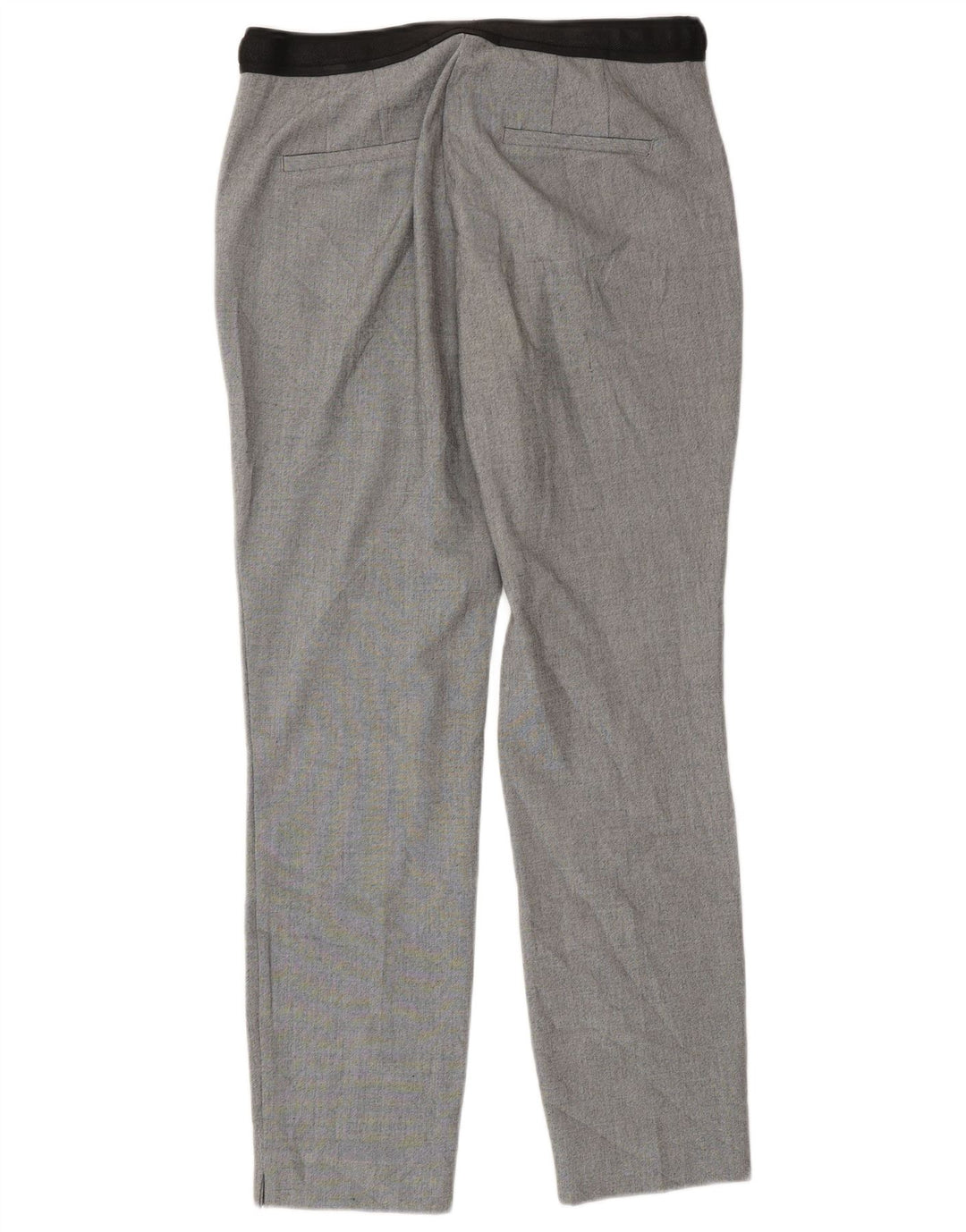 Zara Womens Tapered Chino Trousers Medium W30 L28 Grey Check Polyester
