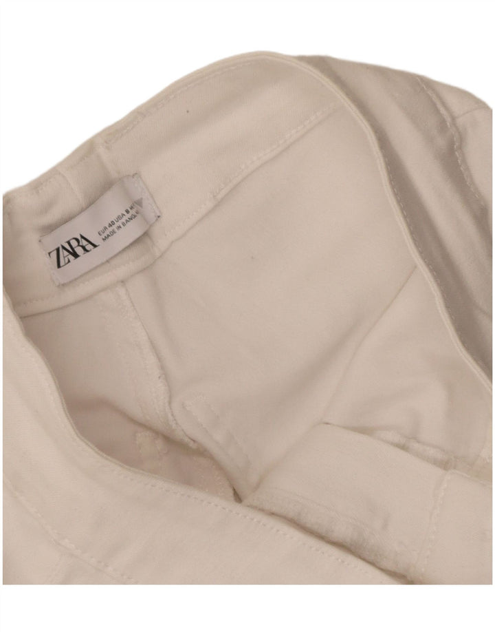 Zara Womens Flared Jeans EU 40 Medium W30 L31 White