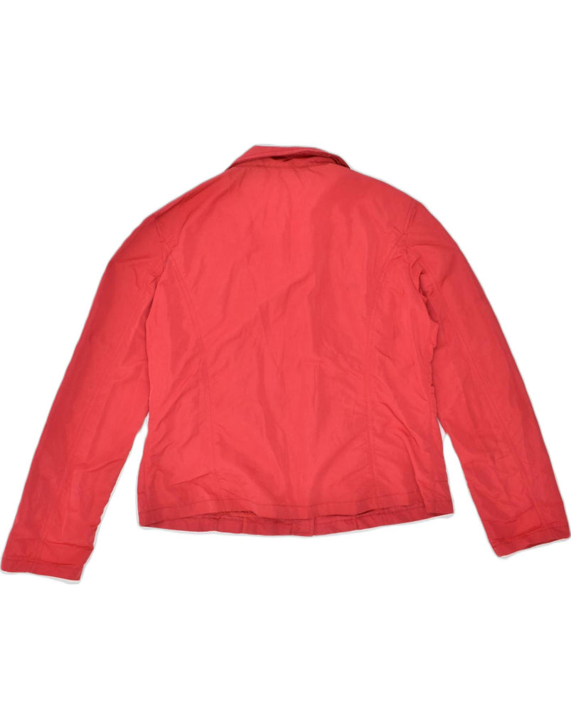 MARELLA Womens Bomber Jacket UK 14 Medium Red Polyamide | Vintage | Thrift | Second-Hand | Used Clothing | Messina Hembry 