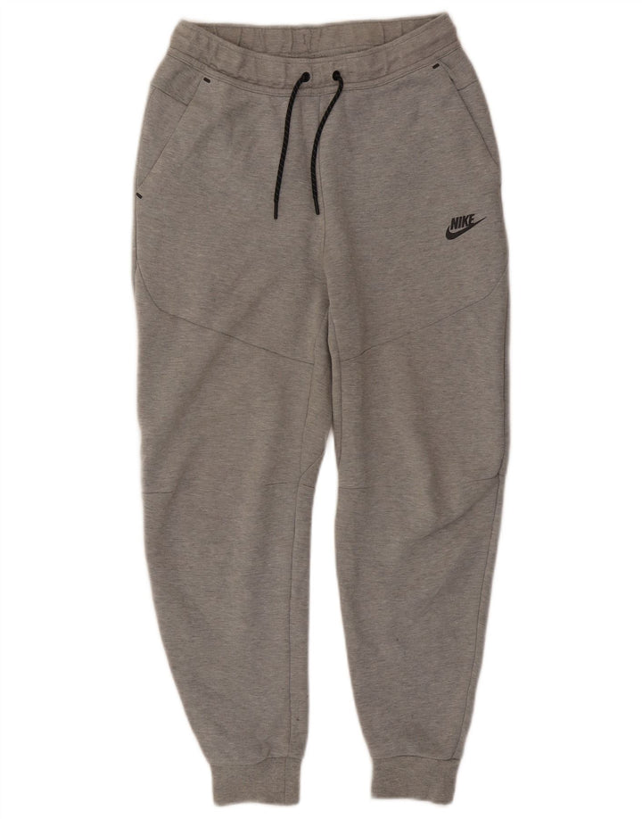 Nike Mens Tracksuit Trousers Joggers Small Grey Cotton