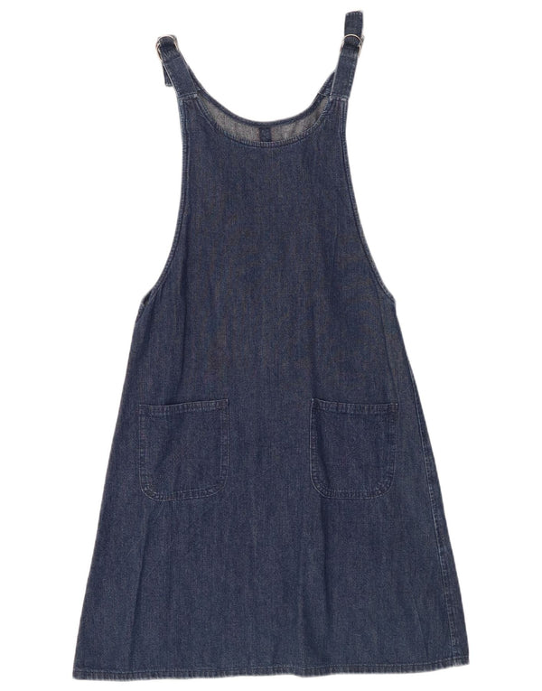Rifle Womens Sleeveless Denim Dress UK 12 Medium Navy Blue Cotton