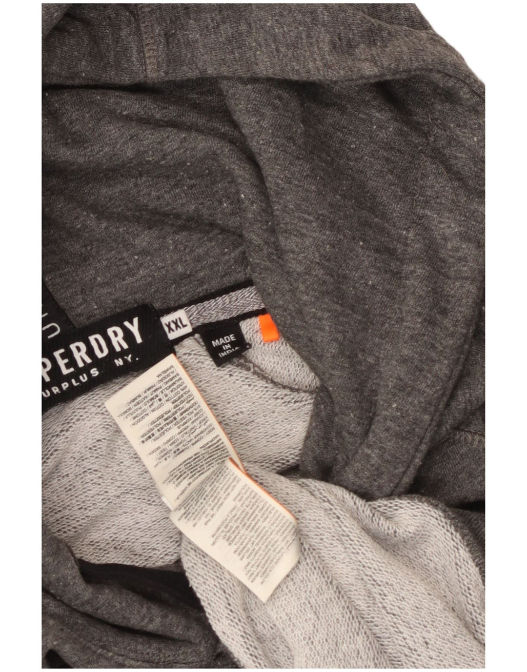 Superdry Mens Graphic Hoodie Jumper 2XL Grey Polyester