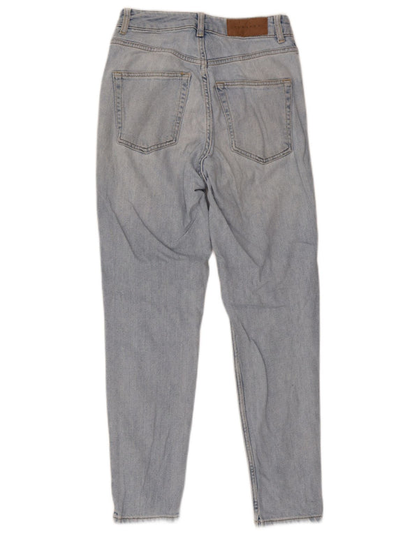 Topshop Womens Mom Tapered Jeans W26 L30 Blue Cotton
