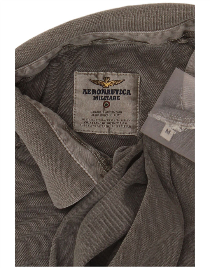 Aeronautica Militare Mens Polo Shirt Medium Grey