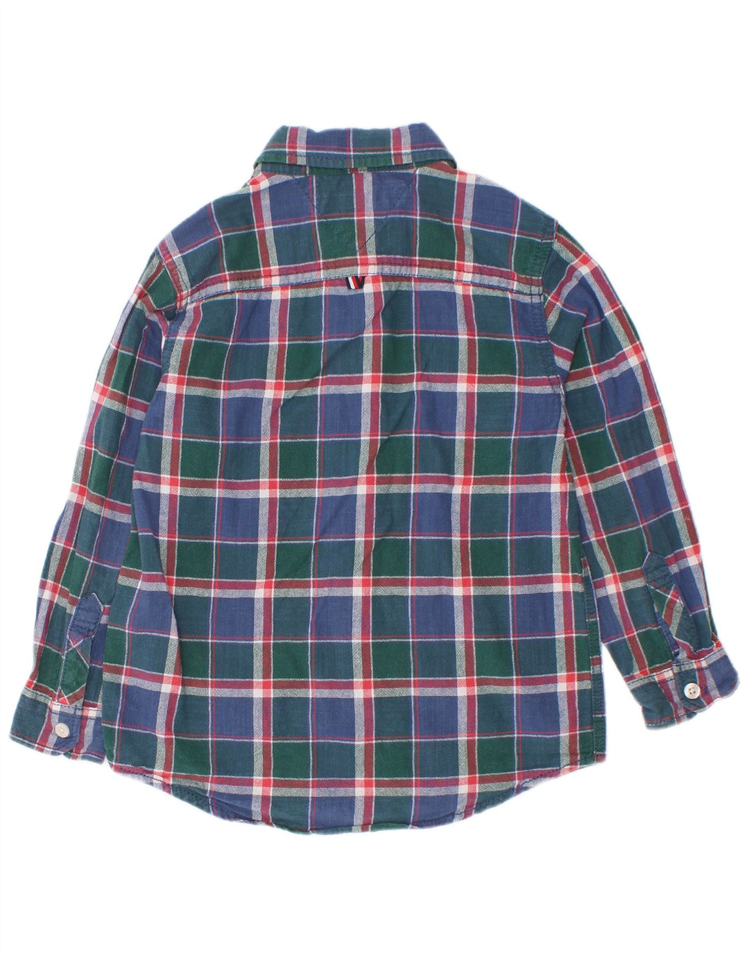 Tommy Hilfiger Boys Shirt 4-5 Years Blue Check Cotton