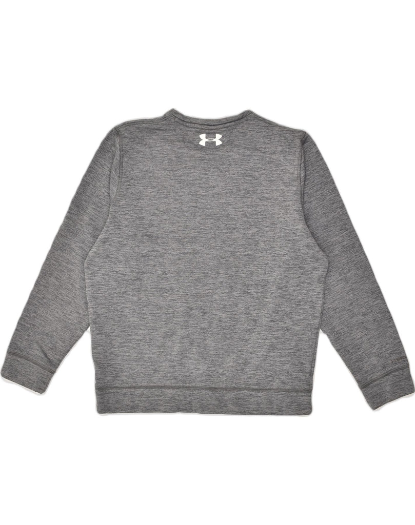 UNDER ARMOUR Mens Sweatshirt Jumper Medium Grey Flecked Cotton | Vintage Under Armour | Thrift | Second-Hand Under Armour | Used Clothing | Messina Hembry 