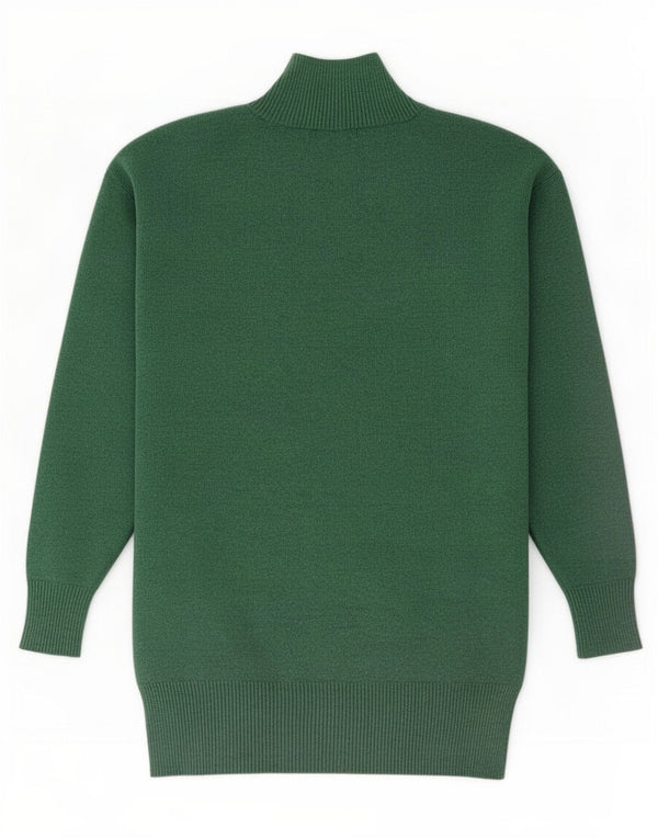 Marks & Spencer Womens Turtle Neck Jumper Sweater UK 10 Small Green
