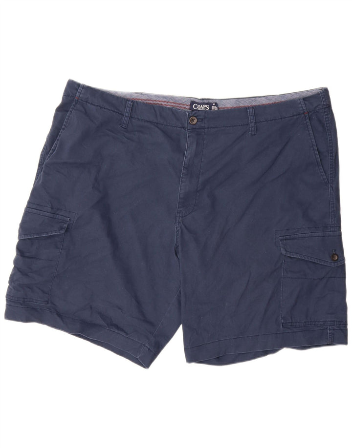 CHAPS Mens Cargo Shorts W44 2XL Navy Blue Cotton