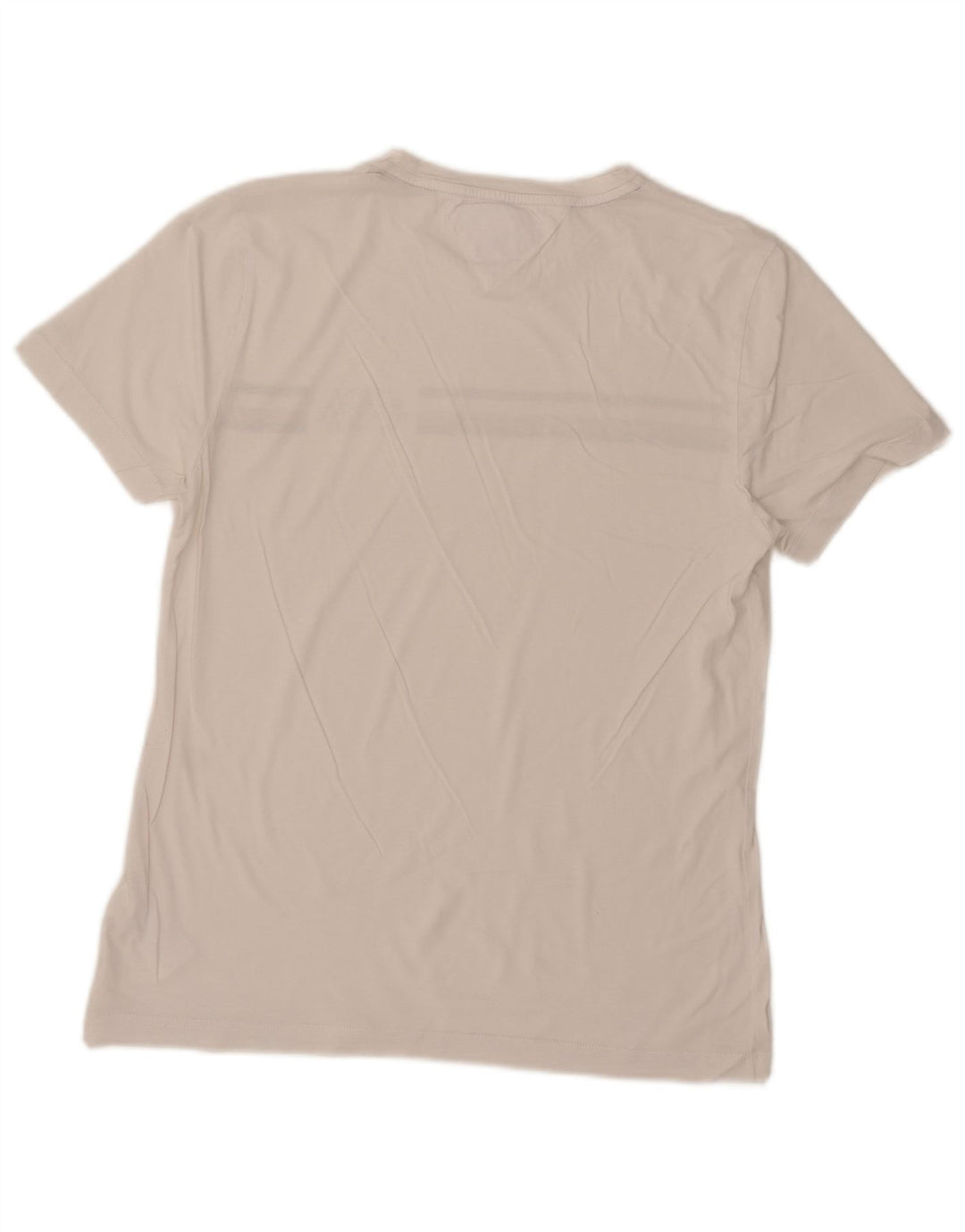 Tommy Hilfiger Mens T-Shirt Top Large White Striped Cotton