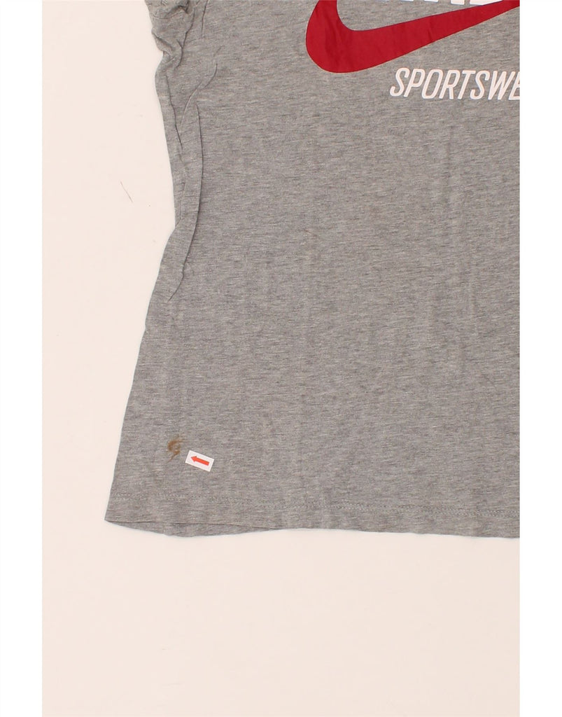 NIKE Girls Graphic T-Shirt Top 13-14 Years Grey Vintage Nike and Second-Hand Nike from Messina Hembry 