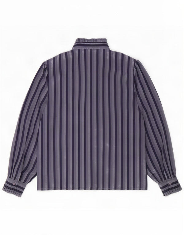 Jacques Vert Womens Shirt Blouse UK 16 Large Blue Striped