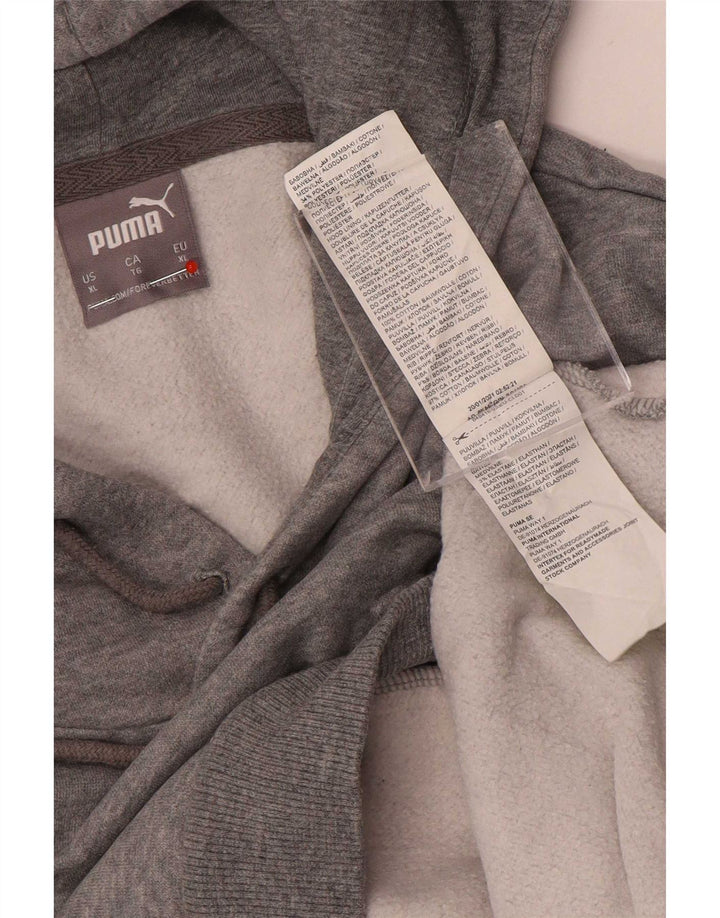 Puma Mens Regular Fit Hoodie Jumper XL Grey Polyester