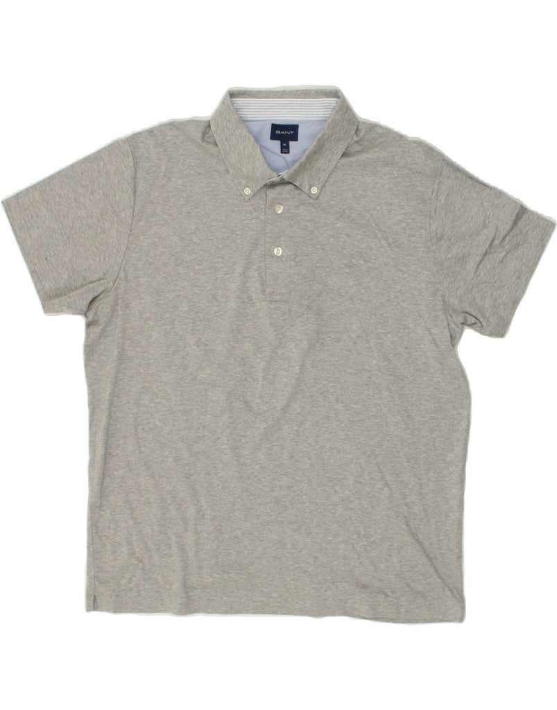 GANT Mens Polo Shirt XL Grey Flecked | Vintage Gant | Thrift | Second-Hand Gant | Used Clothing | Messina Hembry 