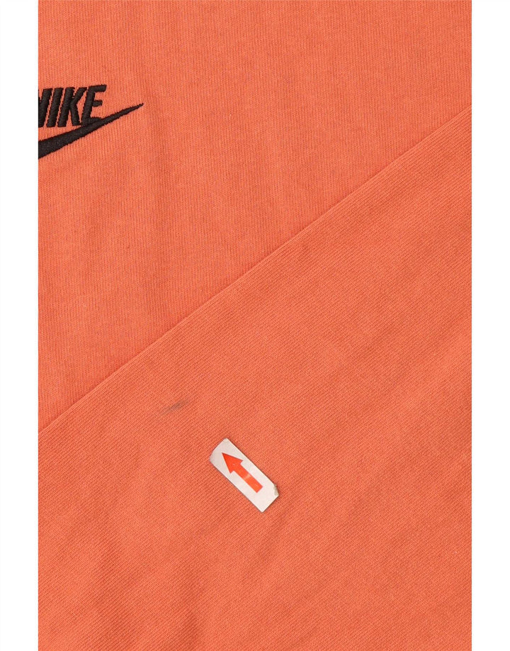 Nike Mens Loose Fit Top Long Sleeve XL Orange Cotton