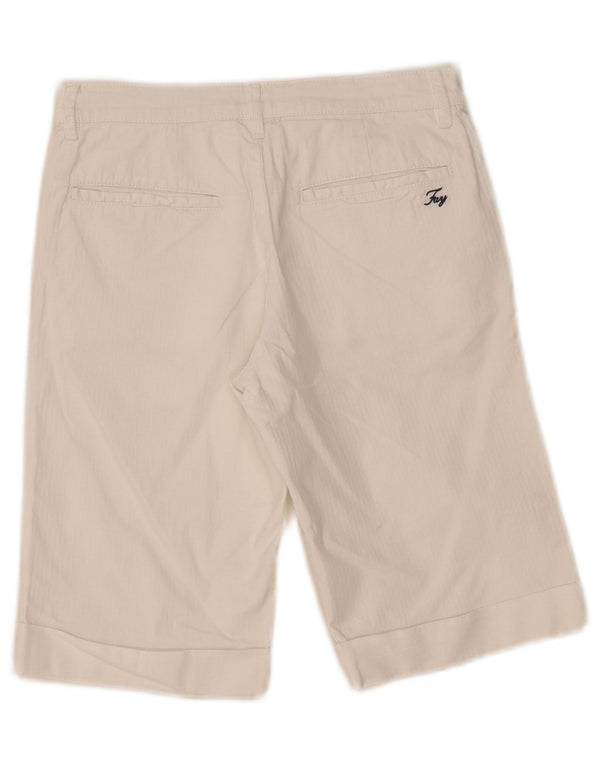 Fay Girls Chino Shorts 9-10 Years W28  White Striped