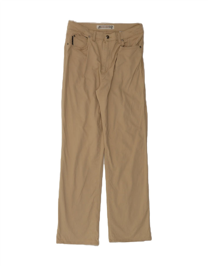 KRIZIA Womens Straight Casual Trousers W32 L29 Beige Cotton Vintage Krizia and Second-Hand Krizia from Messina Hembry 