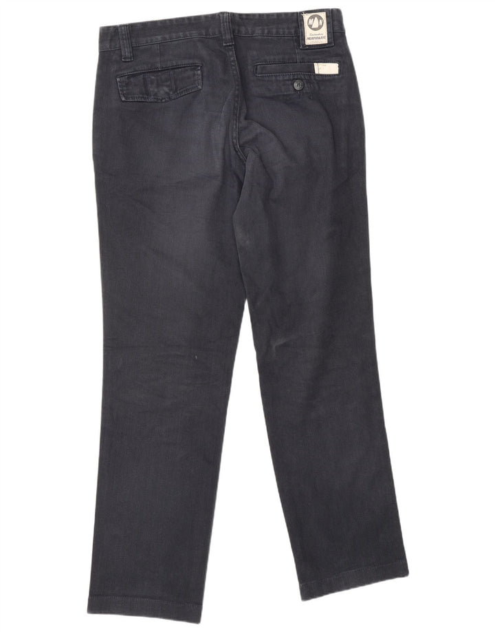 MURPHY & NYE Womens Straight Chino Trousers W32 L31 Navy Blue Cotton