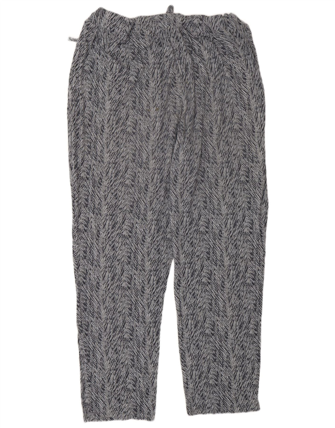 White Stuff Womens Casual Trousers UK 18 XL W36 L30 Navy Blue Chevron