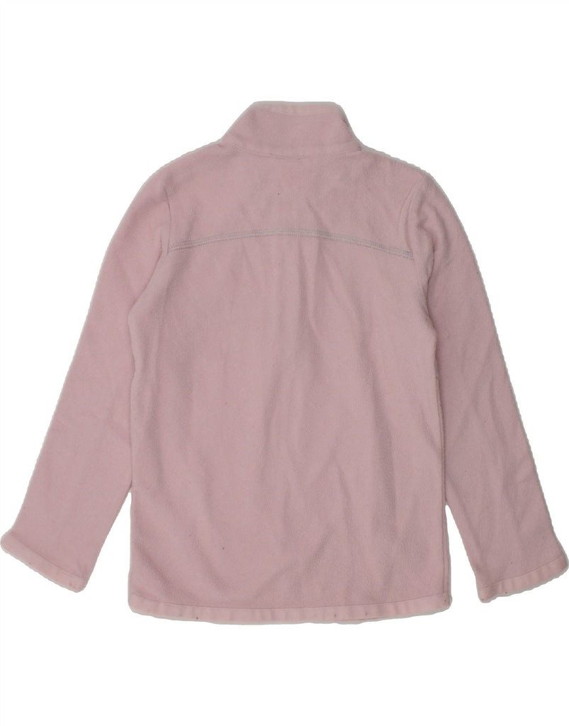 CHAMPION Girls Zip Neck Fleece Jumper 3-4 Years 2XS Pink Polyester | Vintage Champion | Thrift | Second-Hand Champion | Used Clothing | Messina Hembry 