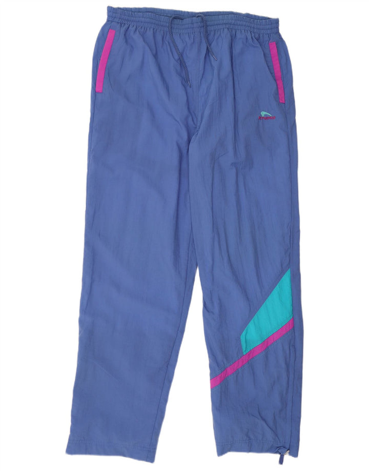 Kronos Mens Tracksuit Trousers XL Blue Colourblock Polyester Sports