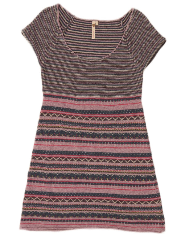 White Stuff Womens Jumper Dress UK 8 Small Multicoloured Striped