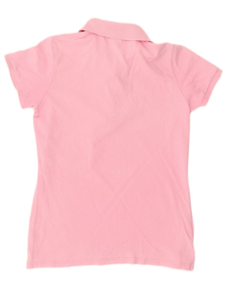 Gant Womens Polo Shirt UK 14 Medium Pink Cotton
