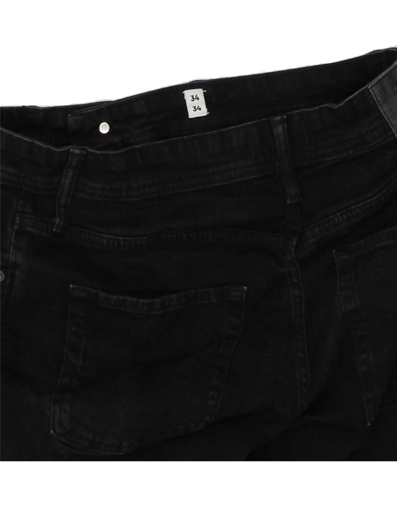 JACK & JONES Mens Slim Jeans W34 L31 Black Cotton | Vintage Jack & Jones | Thrift | Second-Hand Jack & Jones | Used Clothing | Messina Hembry 