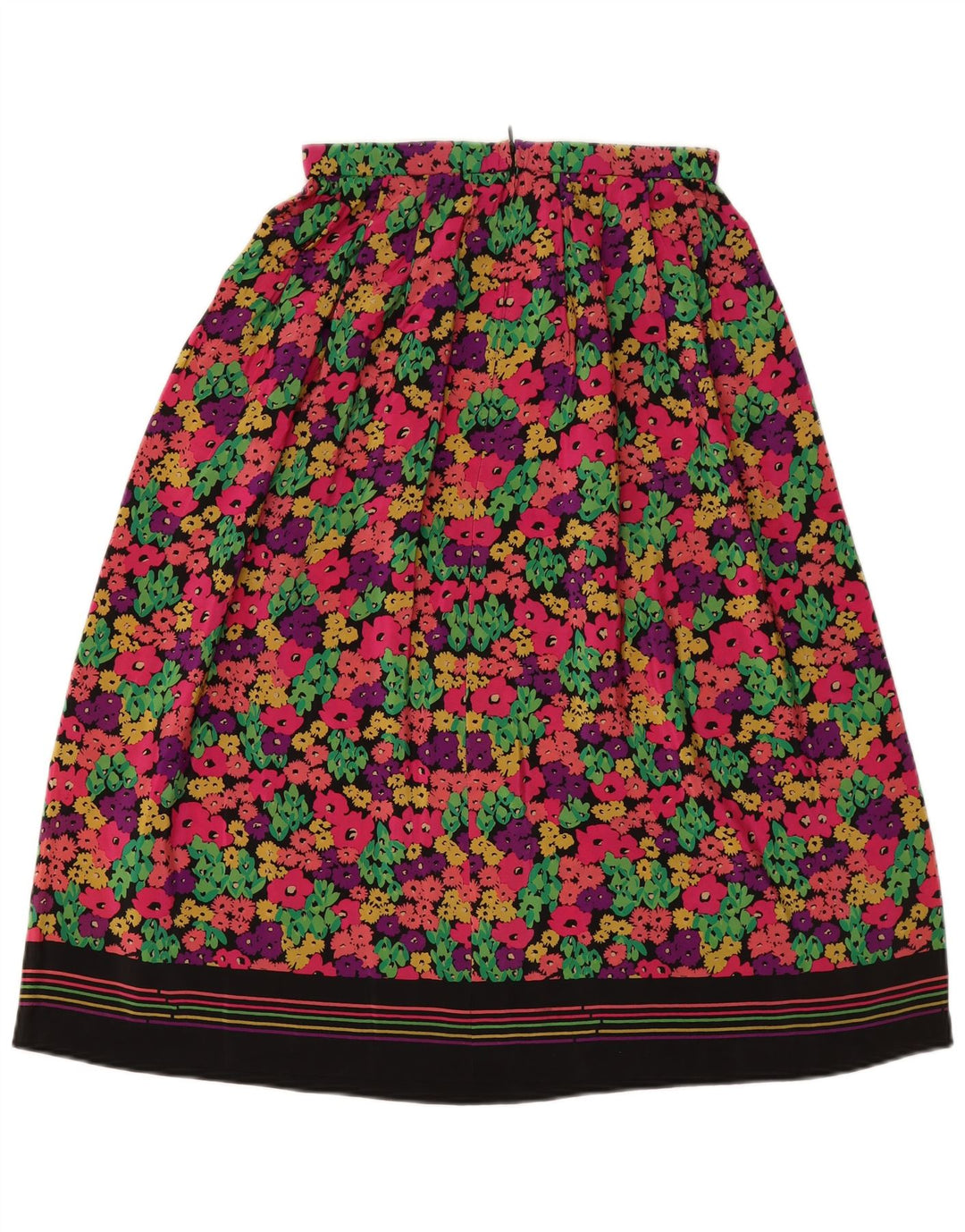 VINTAGE Womens Pleated Skirt W26 Small Multicoloured Floral