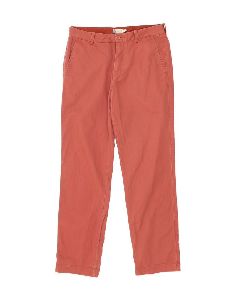 J. CREW Mens Straight Chino Trousers W31 L32 Red Cotton | Vintage J. Crew | Thrift | Second-Hand J. Crew | Used Clothing | Messina Hembry 