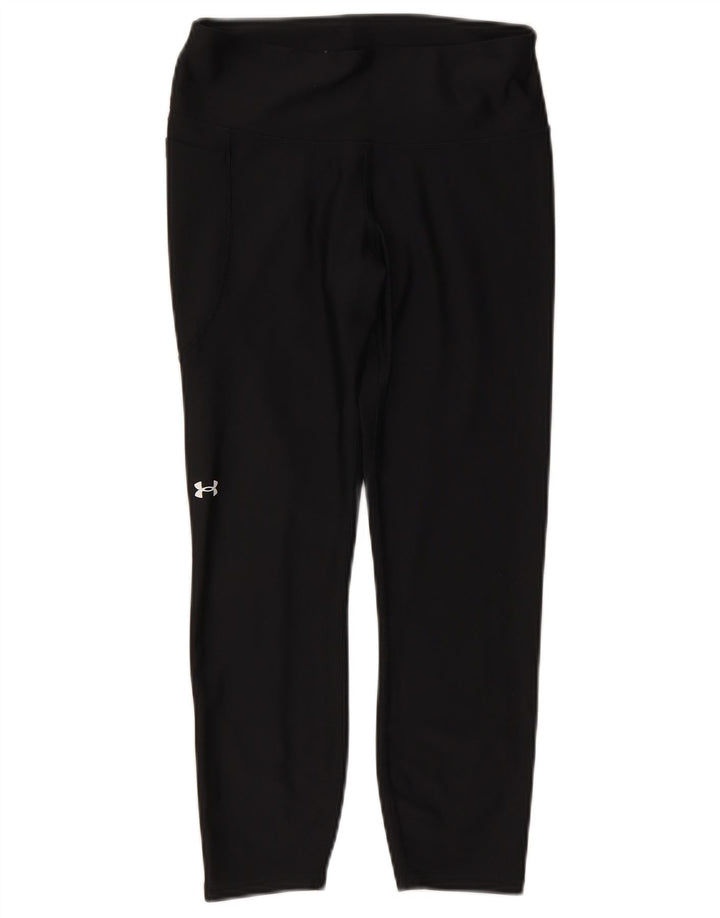 Under Armour Womens Heat Gear Capri Leggings UK 12 Medium  Black