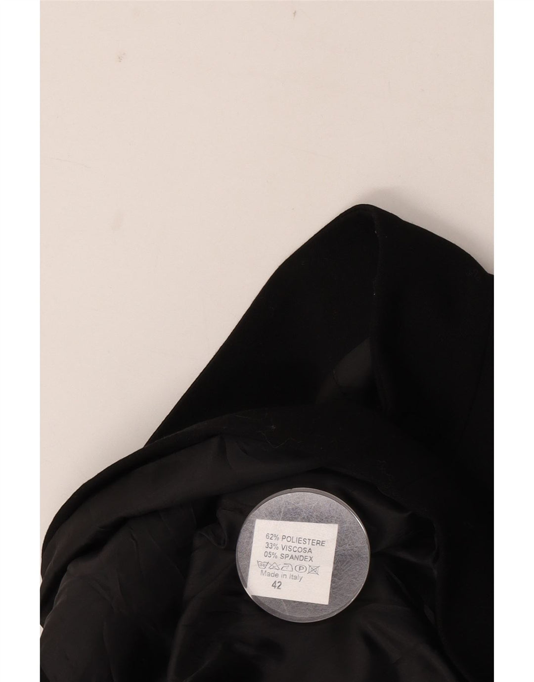 Vintage Womens Blazer Jacket IT 42 Medium Black Polyester