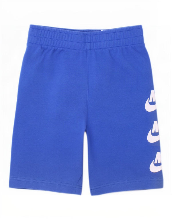 Nike Boys Graphic Sport Shorts 6-7 Years Large Blue Cotton