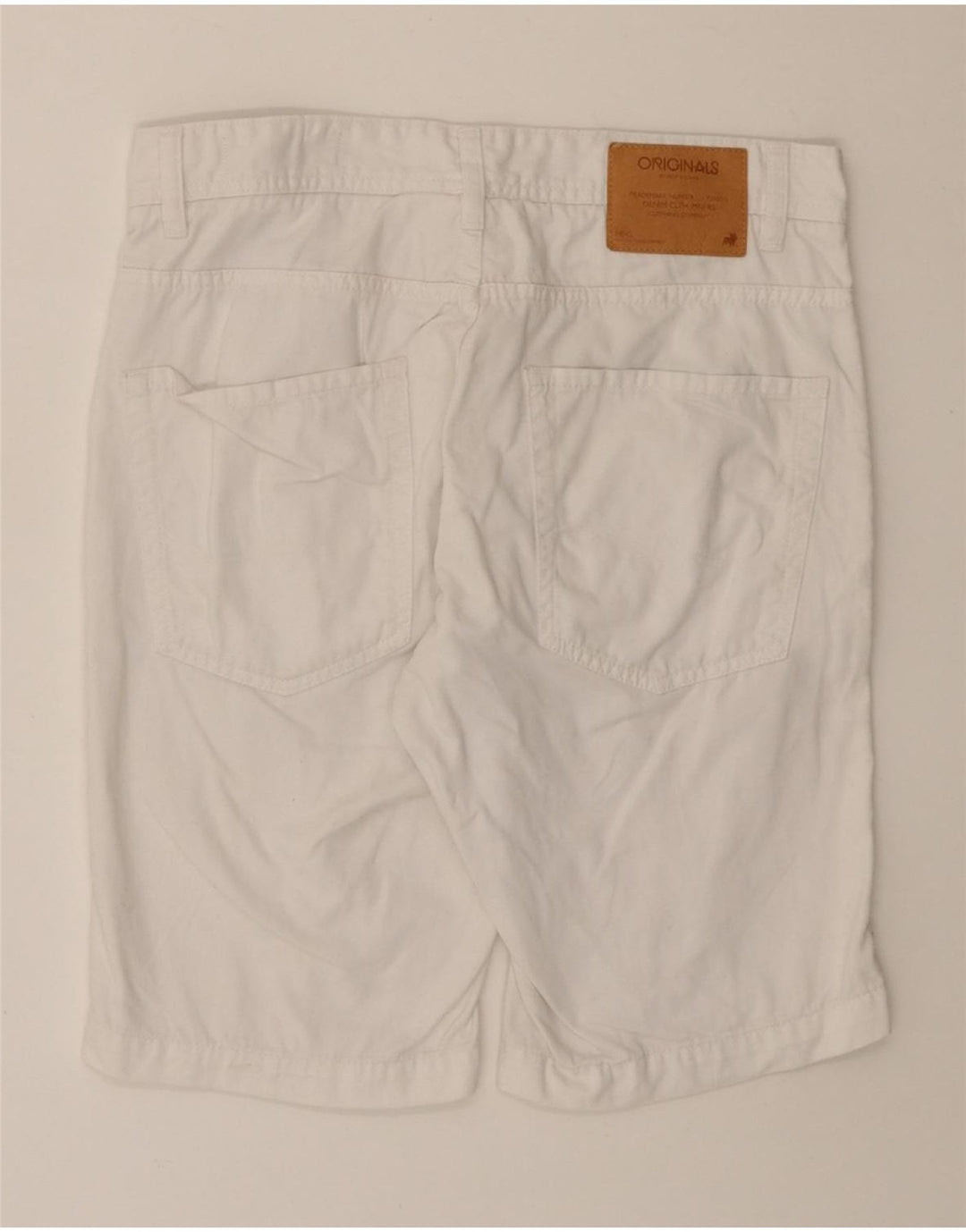 JACK & JONES Mens Denim Shorts W30 Medium White Cotton