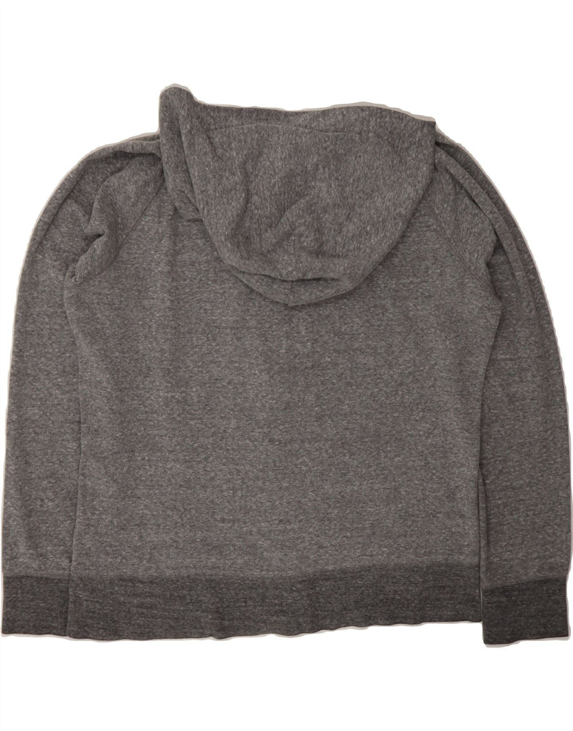 GAP Womens Graphic Zip Hoodie Sweater UK 16 Large Grey Cotton Vintage Gap and Second-Hand Gap from Messina Hembry 