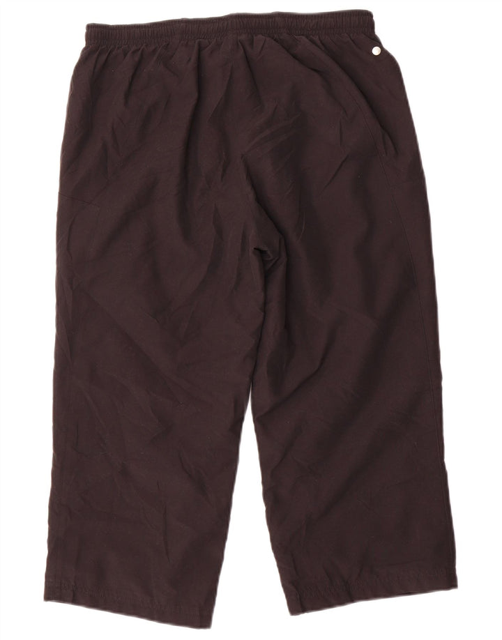 Reebok Womens Capri Tracksuit Trousers UK 10 Small Black Polyester