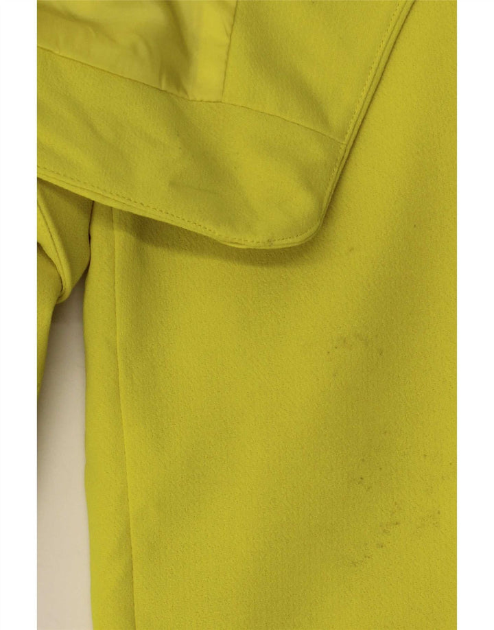 Topshop Womens Open Bolero Jacket UK 16 Large Yellow Polyester