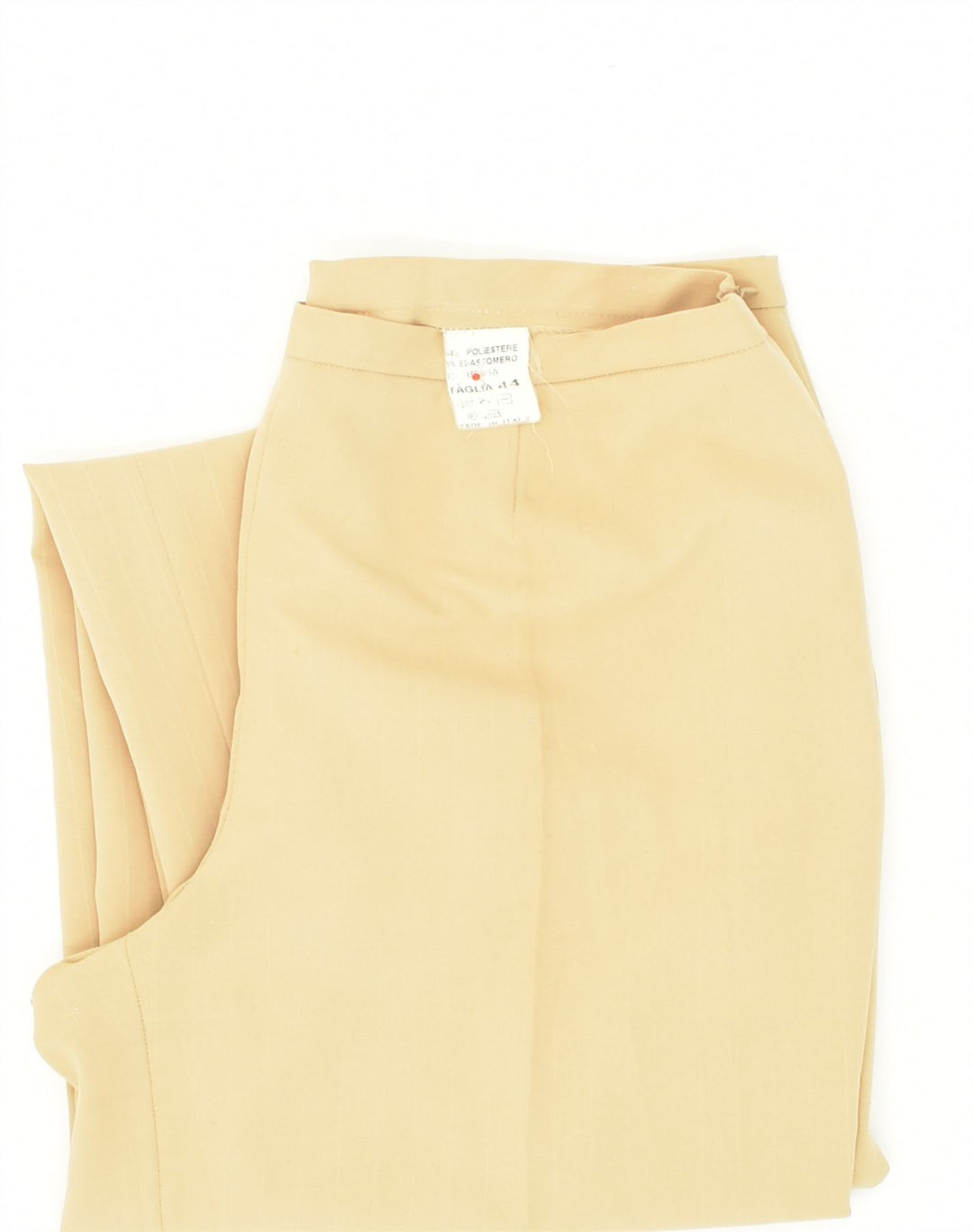 VINTAGE Womens Straight Suit Trousers IT 44 Medium W28 L28  Beige | Vintage Vintage | Thrift | Second-Hand Vintage | Used Clothing | Messina Hembry 
