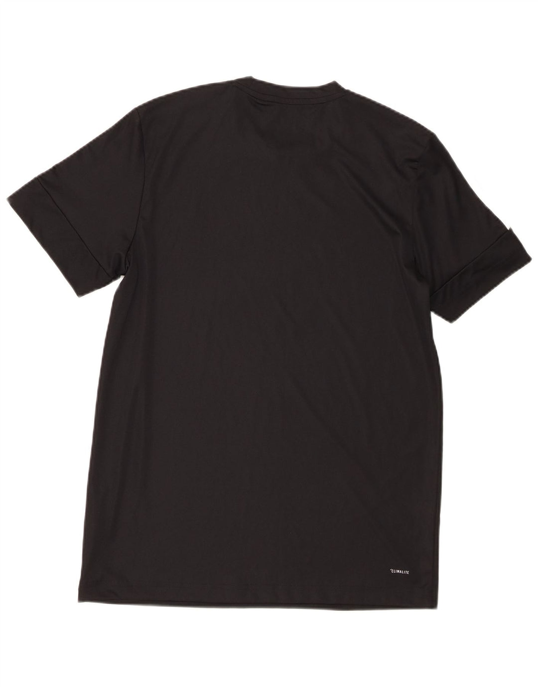 Adidas Mens Climalite Graphic T-Shirt Top Medium Black Polyester