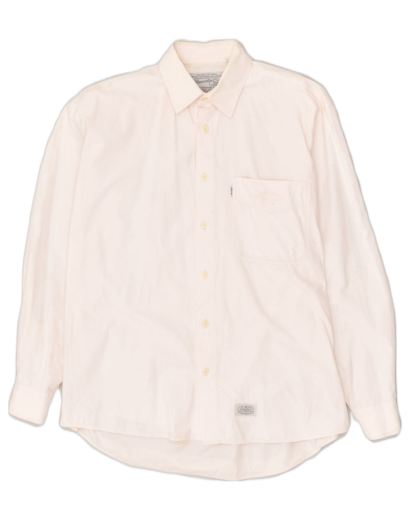 LEVI'S Mens Shirt Medium Pink Cotton | Vintage Levi's | Thrift | Second-Hand Levi's | Used Clothing | Messina Hembry 