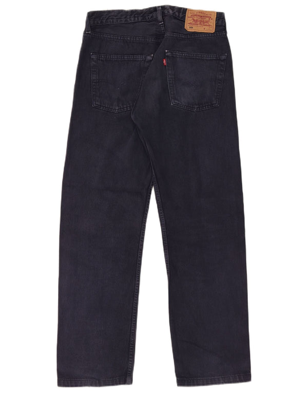 Levi's Mens 501 Straight Jeans W32 L29 Navy Blue Cotton