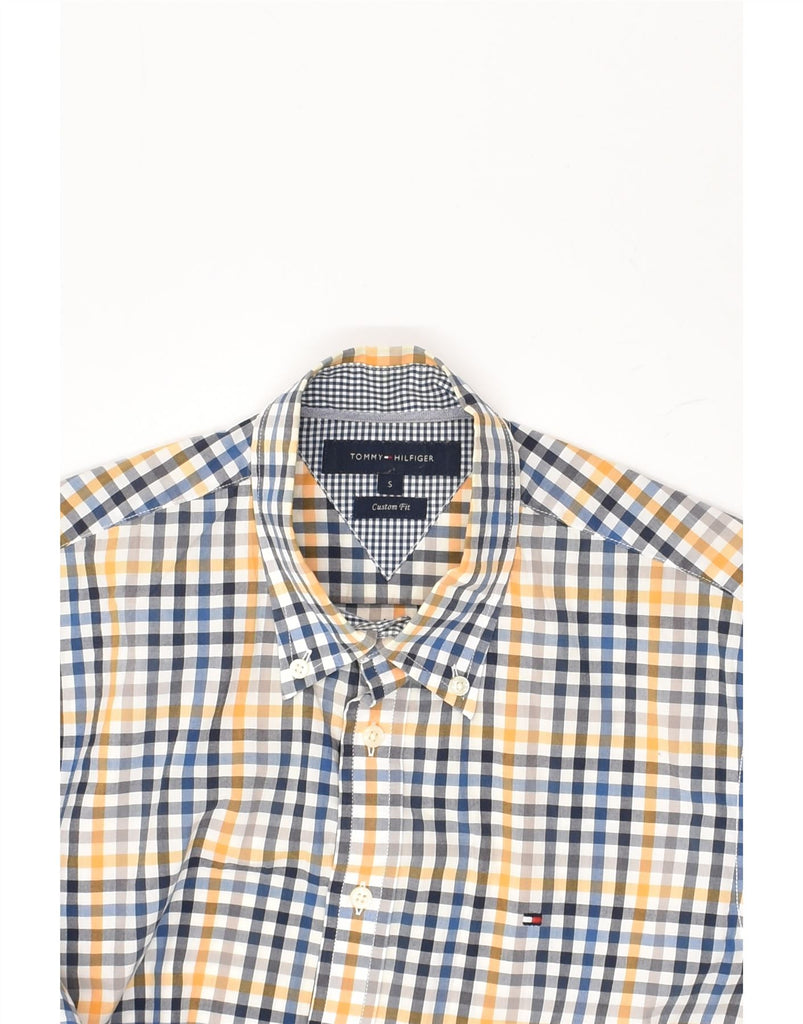 TOMMY HILFIGER Mens Custom Fit Shirt Small Multicoloured Check Cotton | Vintage Tommy Hilfiger | Thrift | Second-Hand Tommy Hilfiger | Used Clothing | Messina Hembry 