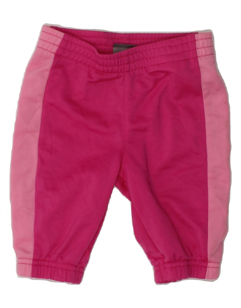 PUMA Baby Girls Joggers Tracksuit Trousers 0-3 Months Pink Colourblock Vintage Puma and Second-Hand Puma from Messina Hembry 