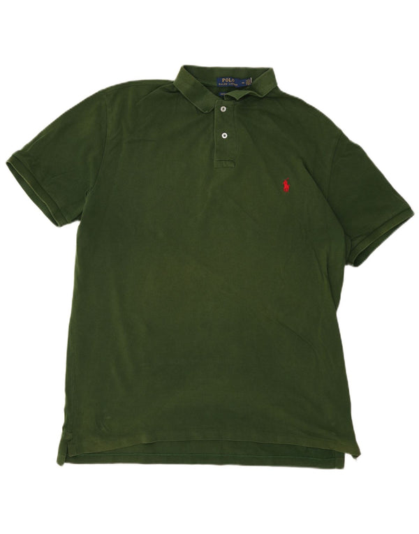 Polo Ralph Lauren Mens Custom Slim Fit Polo Shirt 3XL Green Cotton