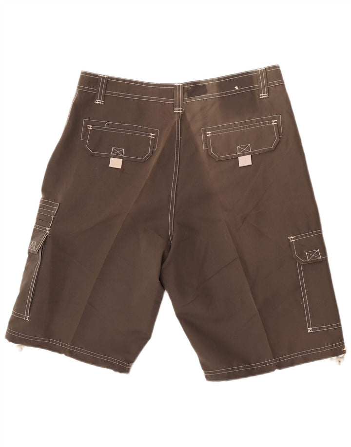 Corona Mens Cargo Shorts Large W34 Brown Polyester