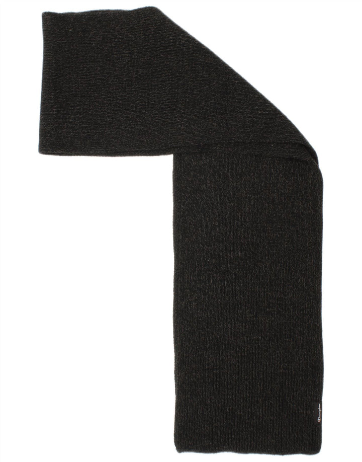 Champion Mens Knit Rectangle Scarf One Size Grey Acrylic